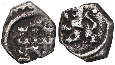 Bogota, Colombia, silver cob 1/4 real, Philip IV, no assayer (1649-65)  #1003