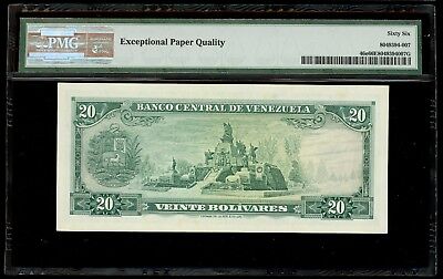 Caracas, Venezuela, 20 Bolivares, 29-1-1974, PMG Gem UNC 66 EPQ, SCWPM-46e