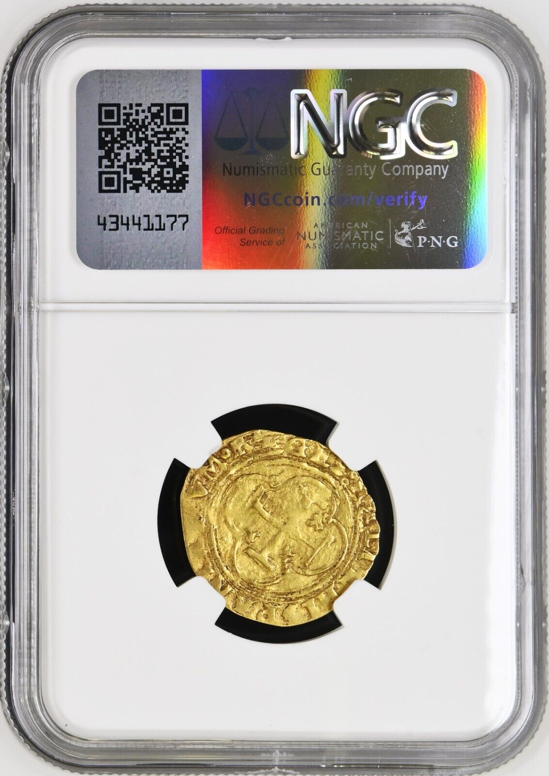 Seville Spain Gold 1 Escudo Charles-Joanna Assayer * NGC AU Details