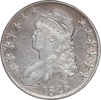 UNITED STATES, Philadelphia mint, Capped Bust half dollar, 1826, Lettered Edge.