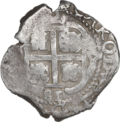BOLIVIA, Potosi, cob 2 reales, 1681 V.
