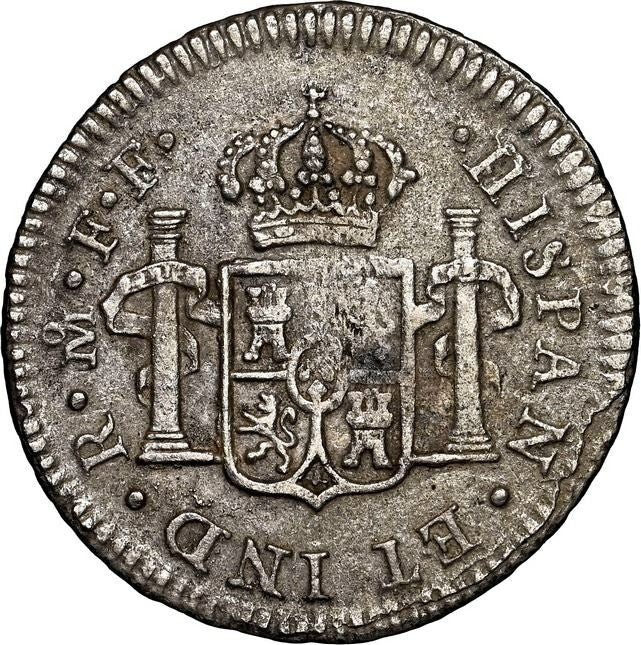 El Cazador Shipwreck (1784) Mexico Silver Bust 1/2 Real 1783 FF NGC AU Details