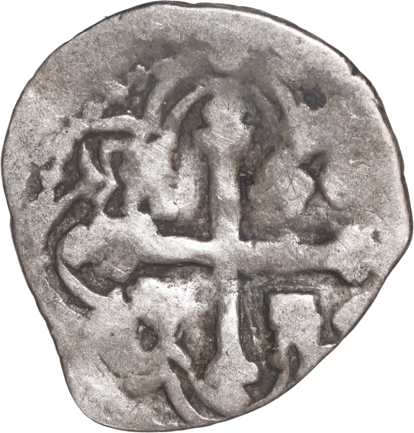 MEXICO, Mexico City, cob ½ real, Philip III, assayer F to right, •-fleur-•