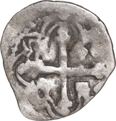 MEXICO, Mexico City, cob ½ real, Philip III, assayer F to right, •-fleur-•