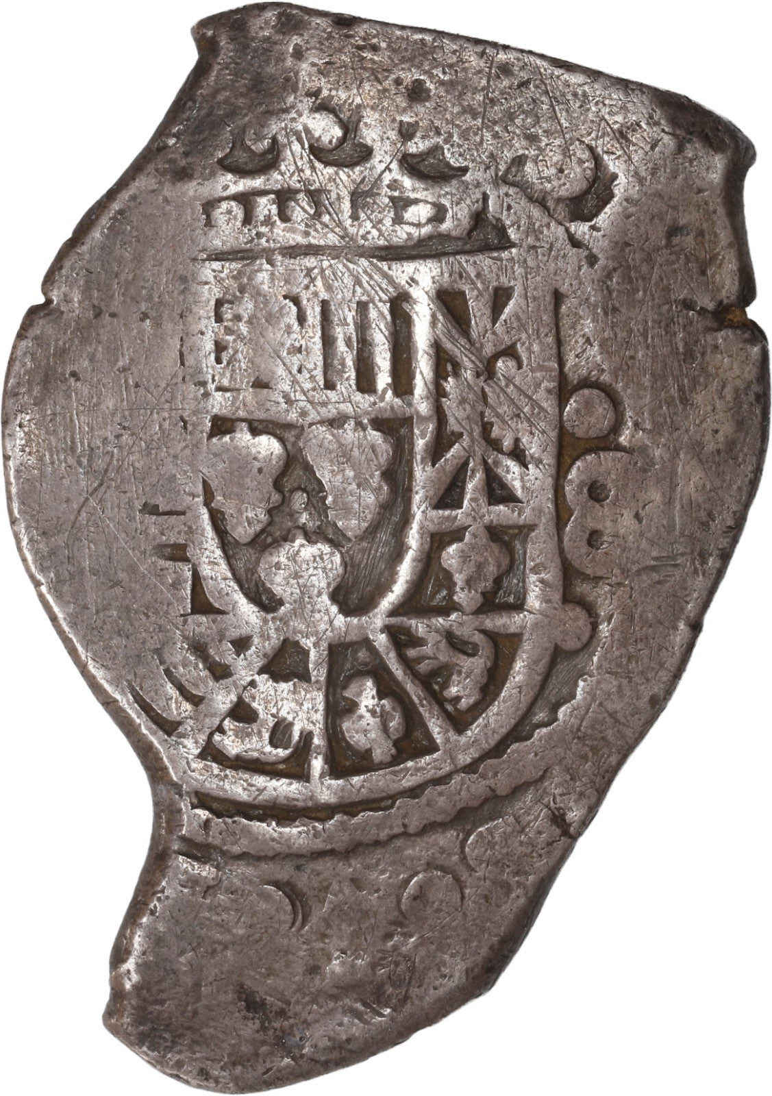 MEXICO, Mexico City, cob 8 reales, Philip V, assayer not visible (J)