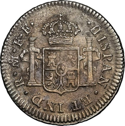 El Cazador Shipwreck (1784) Mexico Silver Bust 1/2 Real 1783 FF NGC AU Details