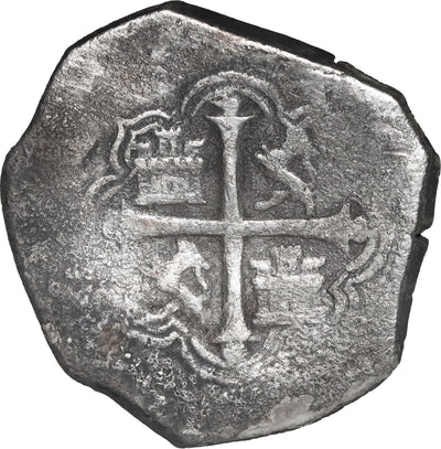 MEXICO, Mexico City, cob 4 reales, Philip III, assayer not visible.