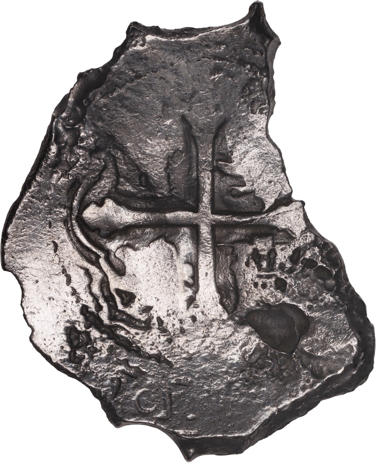 Concepcion Shipwreck (1641) MEXICO Mexico City Silver Cob 8 Reales with COA 1025