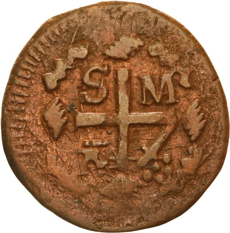 COLOMBIA, Santa Marta, copper ¼ real, Ferdinand VII, 1820.