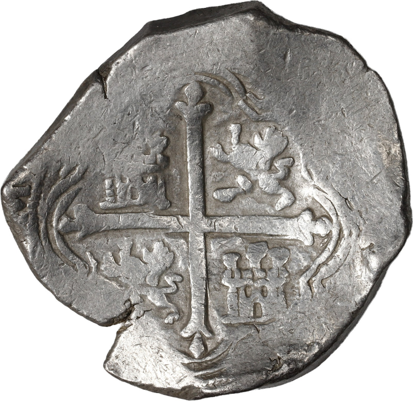 MEXICO, Mexico City, cob 8 reales, Philip IV, assayer D.