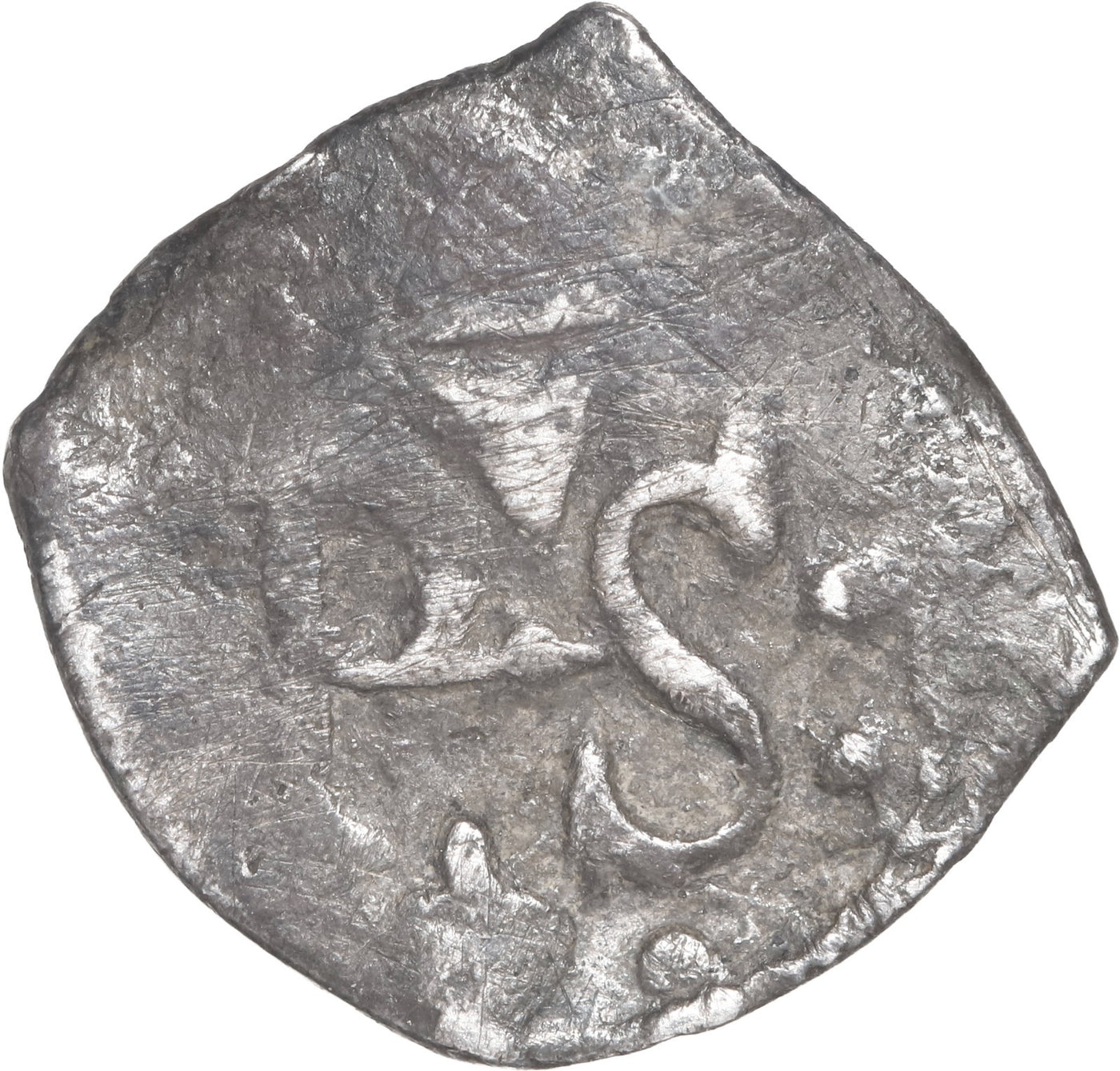MEXICO, Mexico City, cob ½ real, Philip IV, assayer not visible.