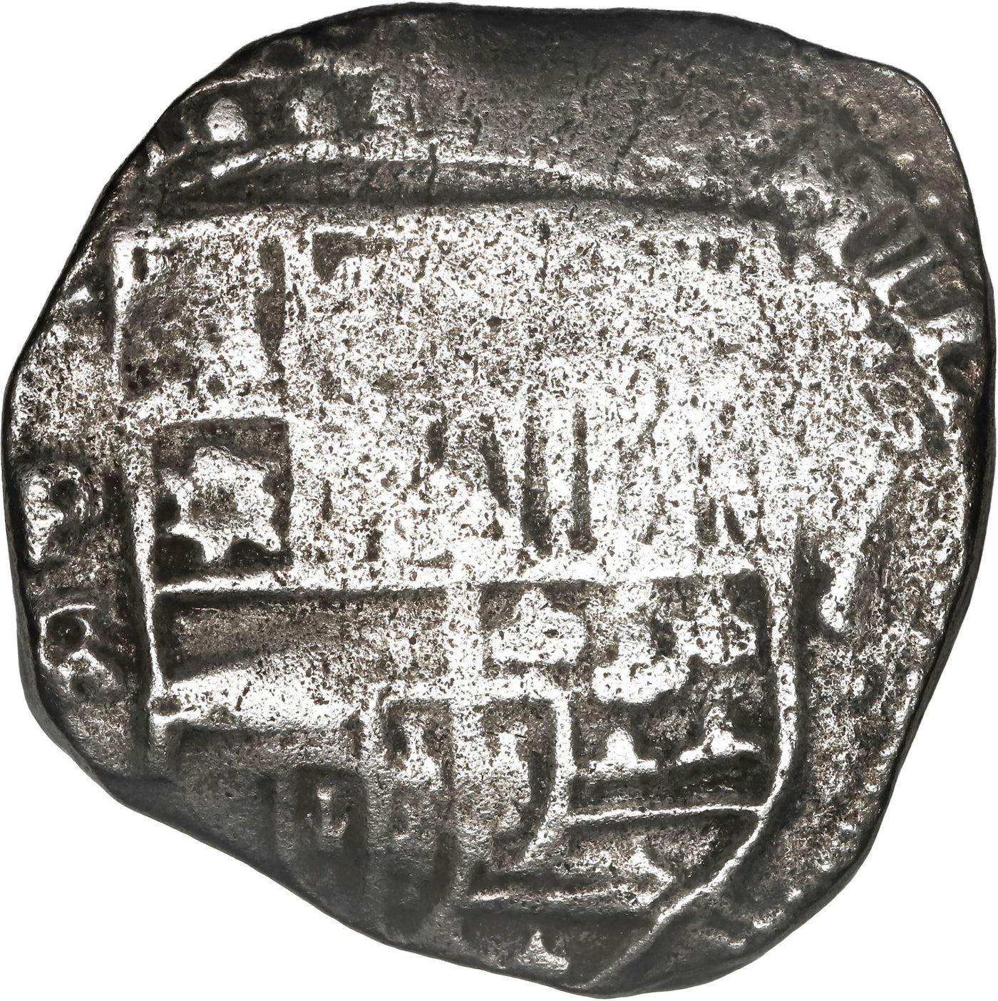 BOLIVIA, Potosí, cob 8 reales, Philip IV, assayer FR (1640s).