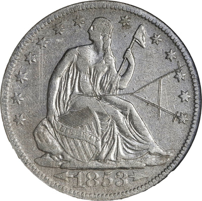 S.S. Republic Shipwreck(1865) USA, New Orleans, Seated Liberty half dollar, 1853