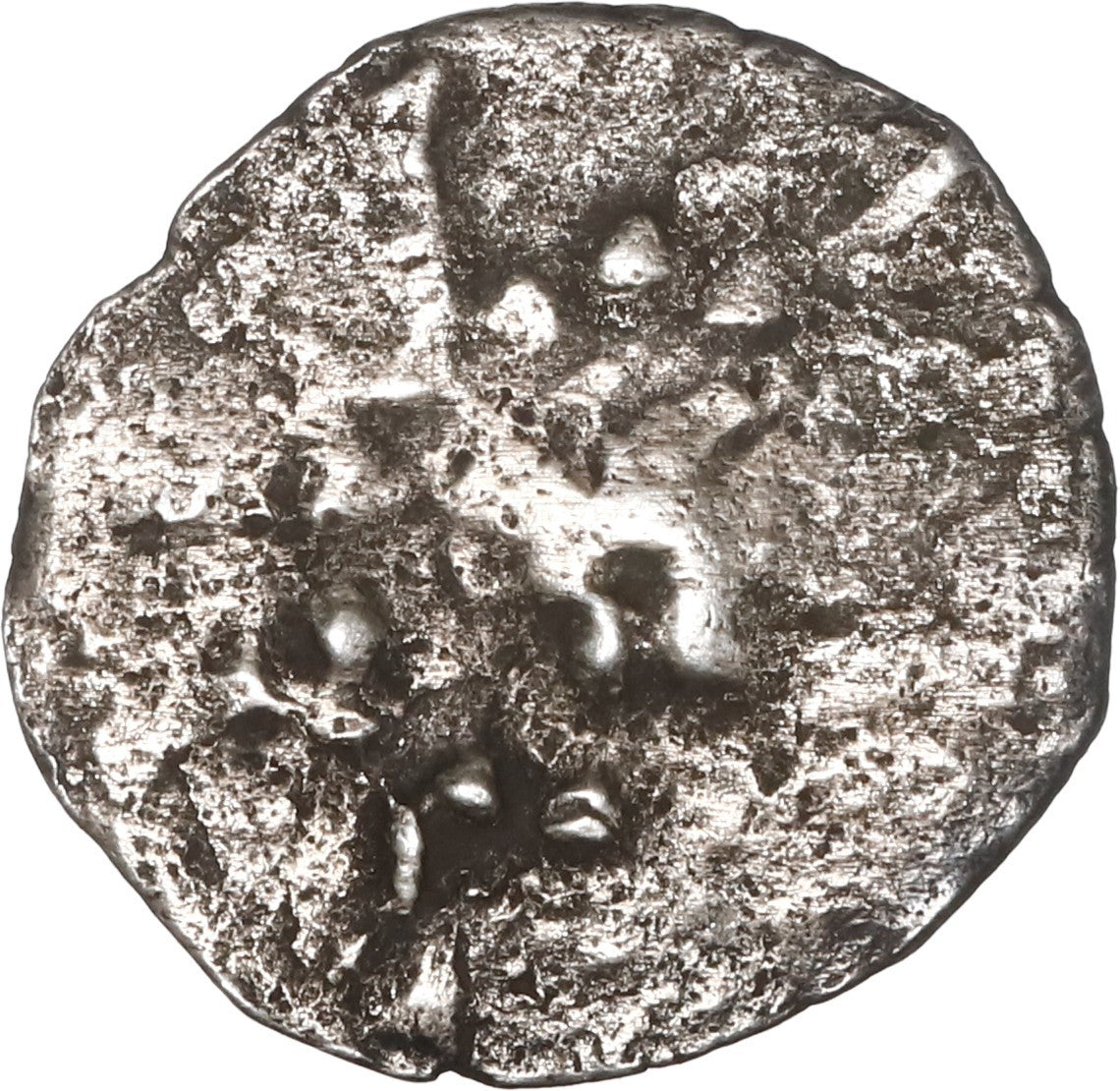 BOLIVIA, Potosi, cob 1/4 real, Philip II, no assayer, small lion, no crown above