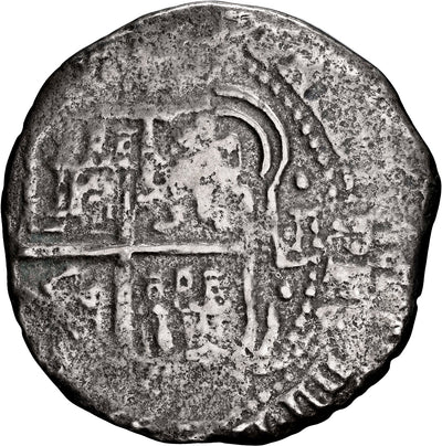 Capitana Shipwreck (1654) BOLIVIA, Potosi, cob 8 reales, 1653 E, with dot-PH-dot