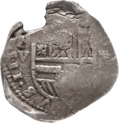 SPAIN, Seville, cob 4 reales, 1613 V, ANACS VF 20.
