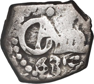 PERU, Lima, cob 1/2 real, 1685.