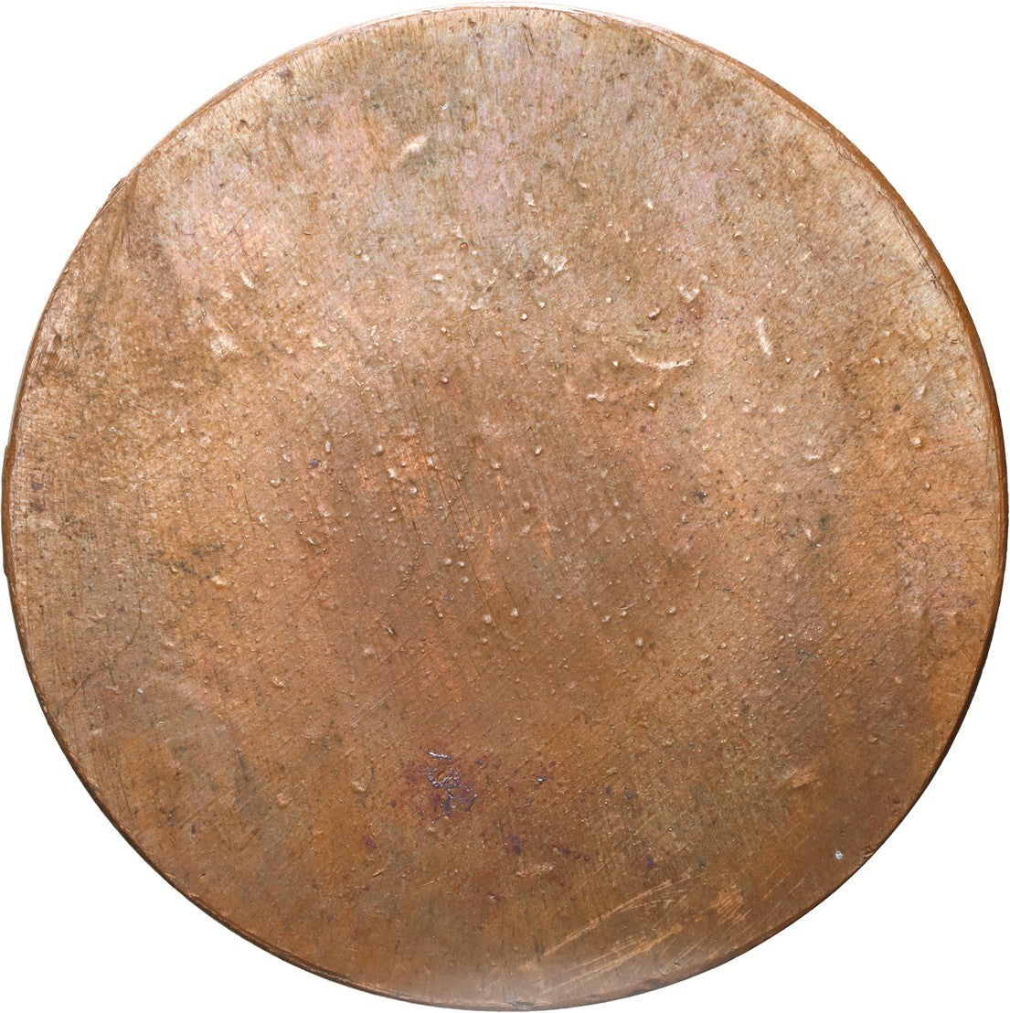 AUSTRIA, bronze piefort trial strike for reverse of a medal, 1876