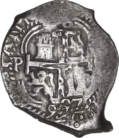 BOLIVIA, Potosí, cob 8 reales, 1697 CH, rare.