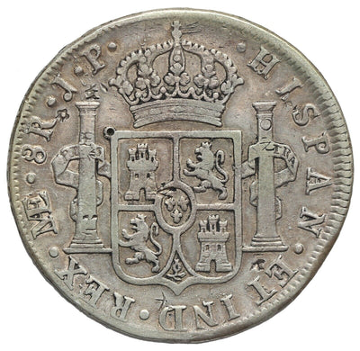 Lima Peru Silver Bust 8 Reales 1804 JP Charles IV Chopmarks from Trade in China