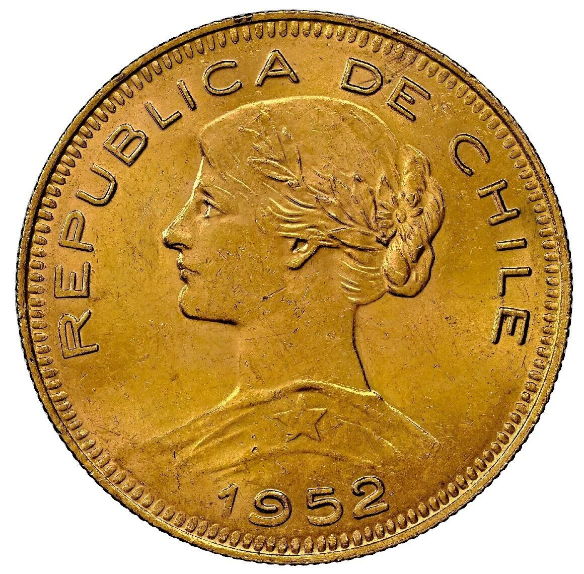 Santiago Chile Gold 100 Pesos (Condores) 1962 NGC MS 65