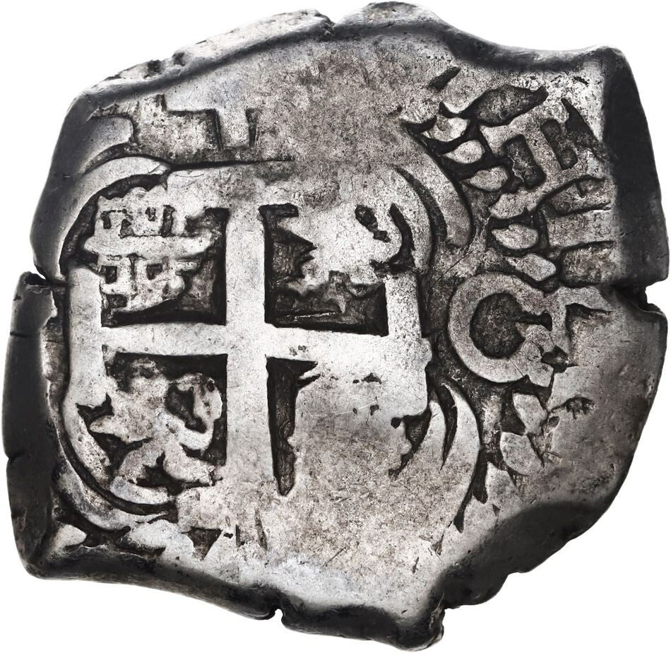 BOLIVIA Potosí Silver Cob 4 Reales Philip V 1742 P Sedwick-P48
