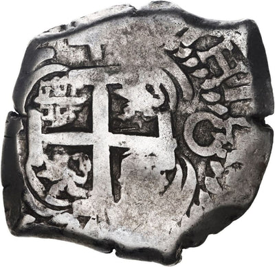 BOLIVIA Potosí Silver Cob 4 Reales Philip V 1742 P Sedwick-P48