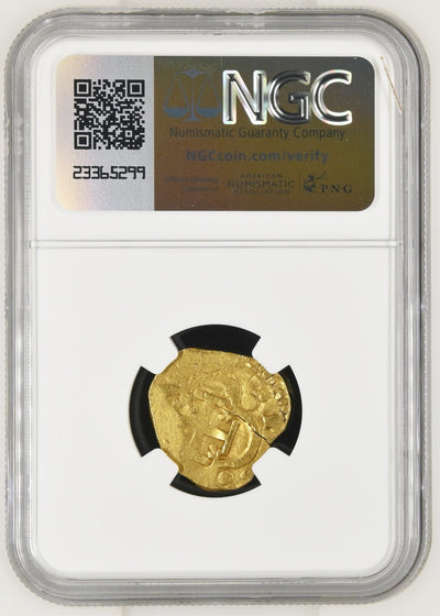 SPAIN Seville Gold Cob 2 Escudos Philip III or IV NGC AU Details / Obv Damage
