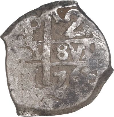 BOLIVIA, Potosi, cob 2 reales, 1760 (Y)-V.