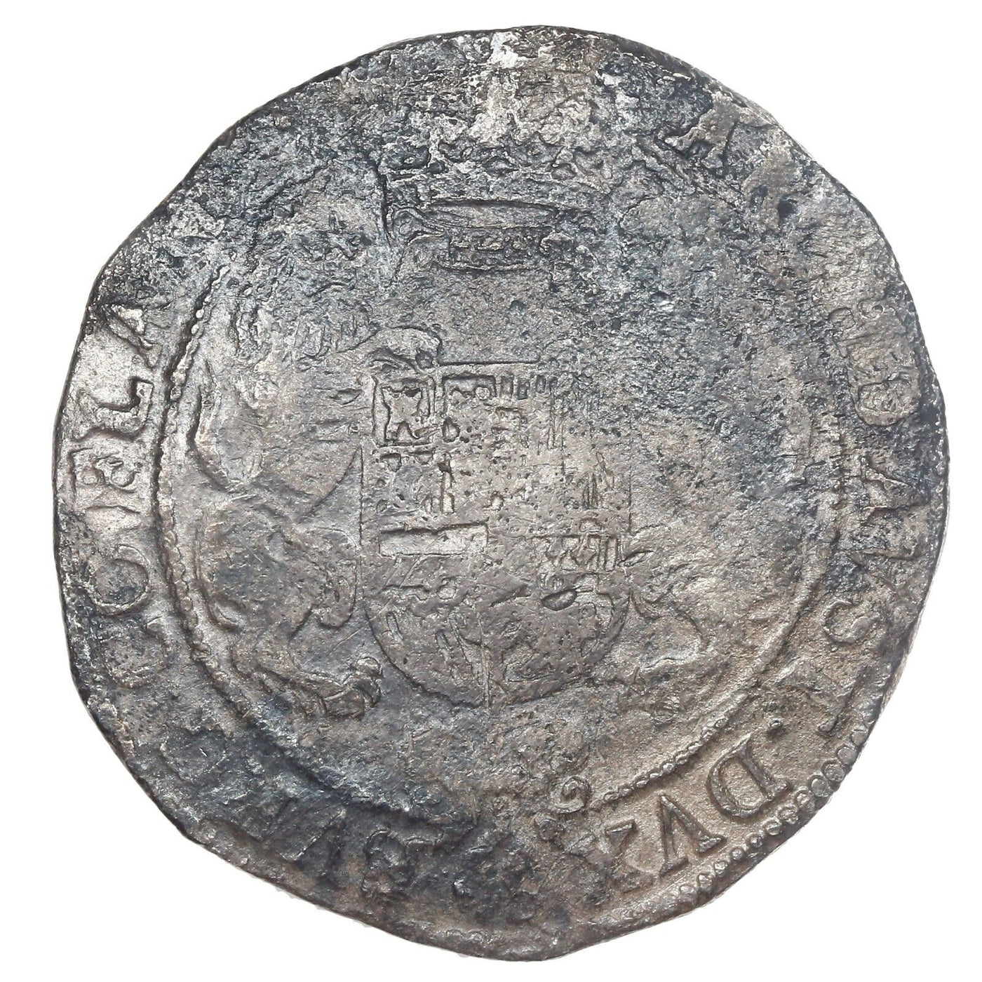 Netherlands Silver Portrait Ducatoon 1670 Charles II Hollandia Shipwreck w/ COA