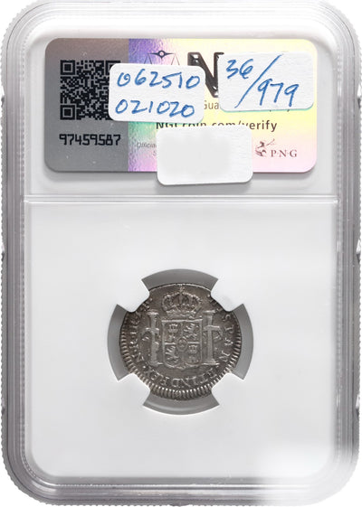 COLOMBIA, Bogotá, bust 1 real, Ferdinand VII (bust of Charles IV), 1810 J•F/J•J