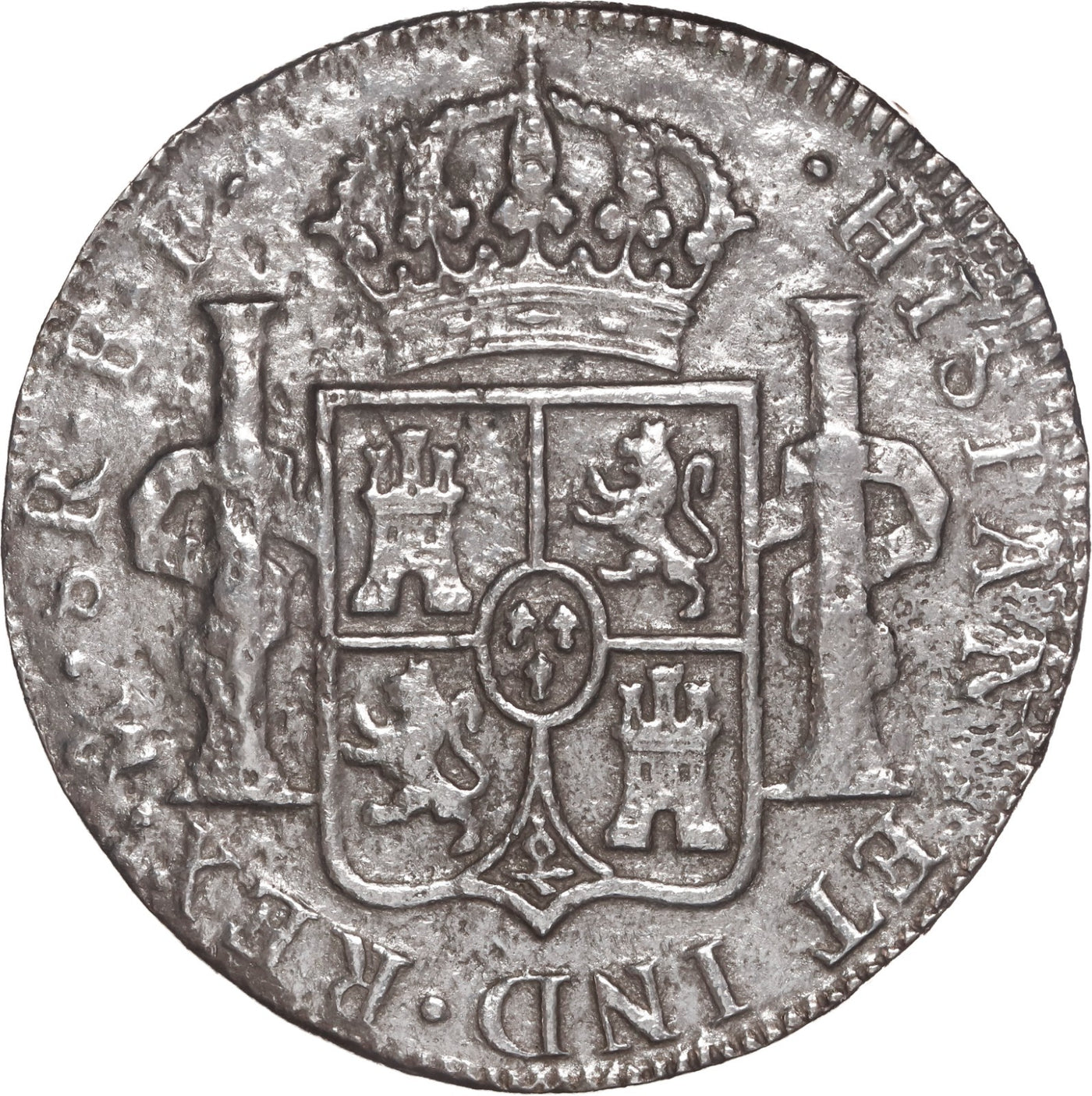 El Cazador Shipwreck (1784)MEXICO, Mexico City, bust 8 reales, Charles III, 1783