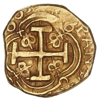 Spanish Colonial Colombia Bogota Gold Cob 2 Escudos 1689 G Very Rare