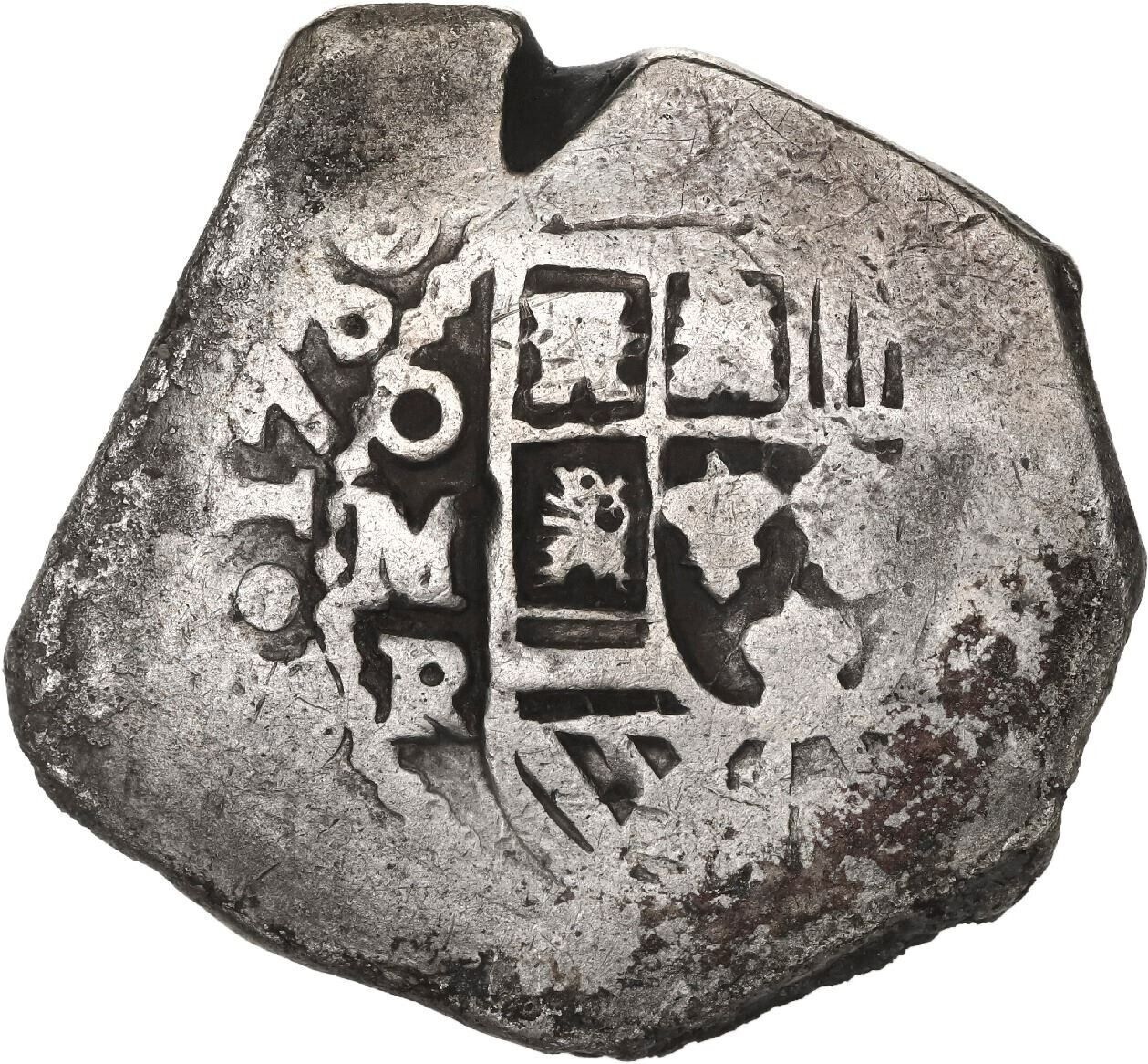 Mexico City, Mexico Silver Cob 8 Reales 1730 R