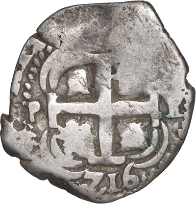BOLIVIA, Potosí, cob 2 reales, 1716 Y.