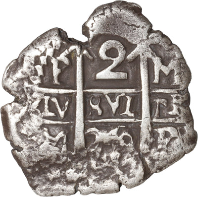 BOLIVIA, Potosí, cob 2 reales, 1740 M.
