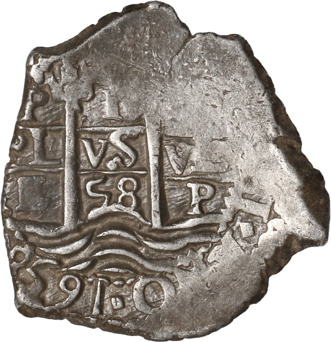 BOLIVIA, Potosí, cob 1 real, 1658 E.