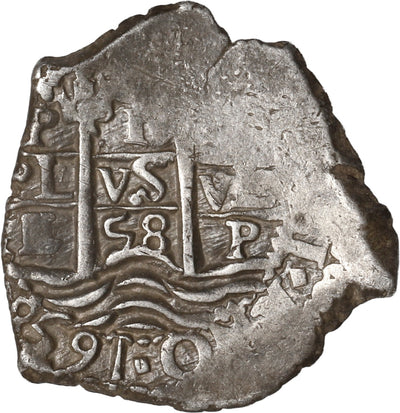 BOLIVIA, Potosí, cob 1 real, 1658 E.