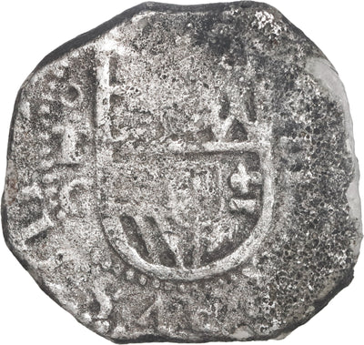 SPAIN, Toledo, cob 4 reales, Philip III, assayer C,quadrants of cross transposed