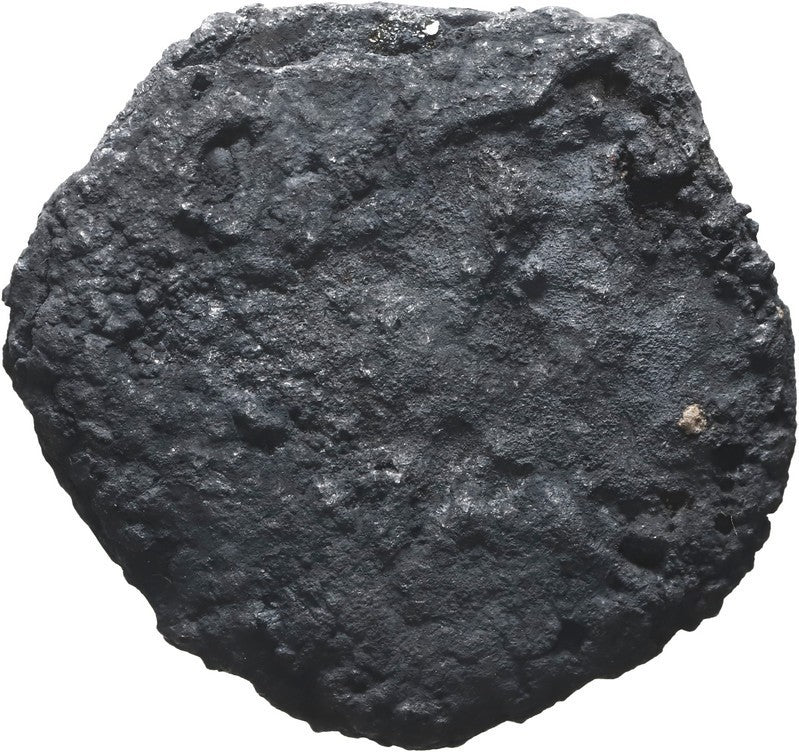 SPANISH COLONIAL, mint uncertain, cob 4 reales "biscuit," oxidized and encrusted