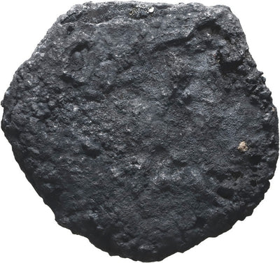 SPANISH COLONIAL, mint uncertain, cob 4 reales "biscuit," oxidized and encrusted