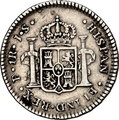 COLOMBIA, Popayán, bust 1 real, Charles III, 1772 J•S, NGC VF details / cleaned
