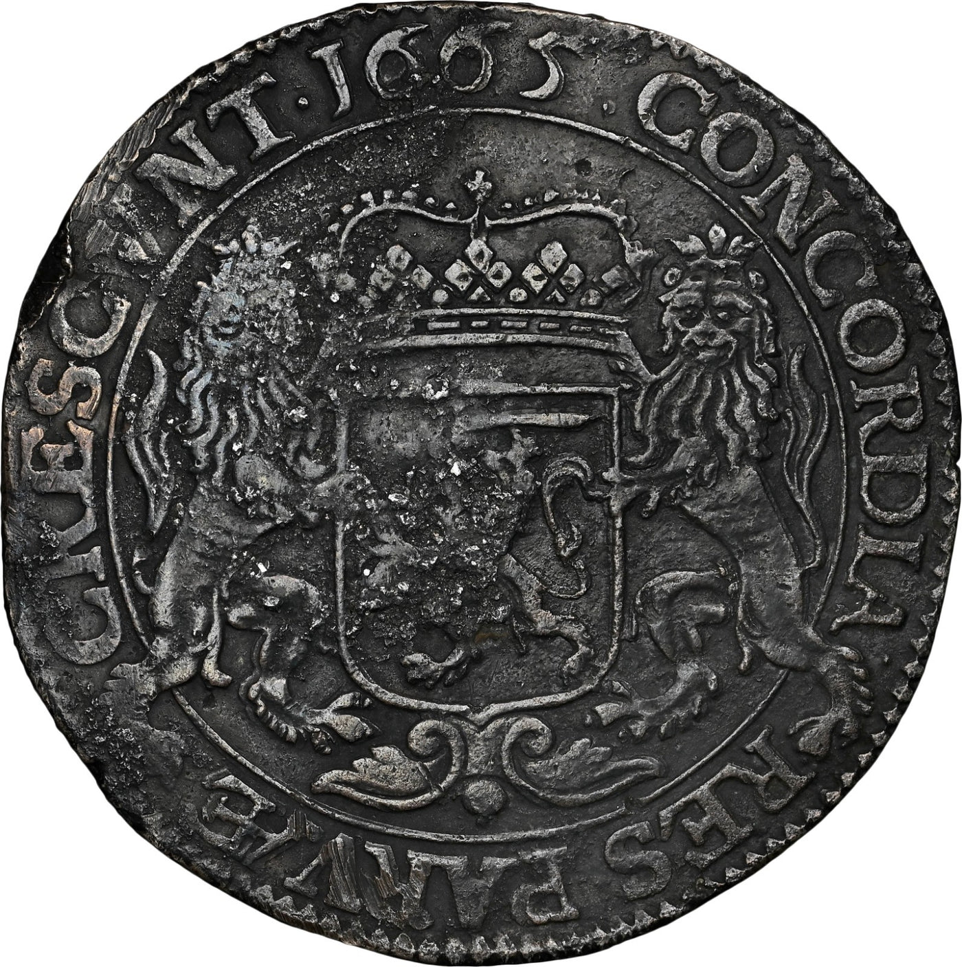 Hollandia Shipwreck (1742)NETHERLANDS (United), Utrecht, "rider" ducatoon, 1665