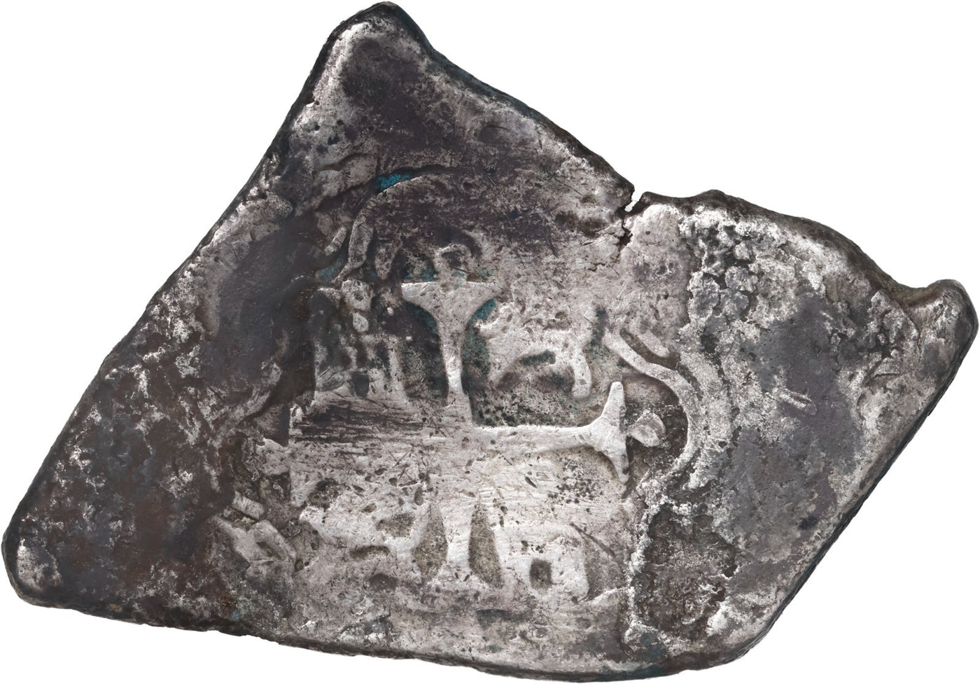 MEXICO, Mexico City, cob 8 reales, Charles II, assayer not visible, neat shape.