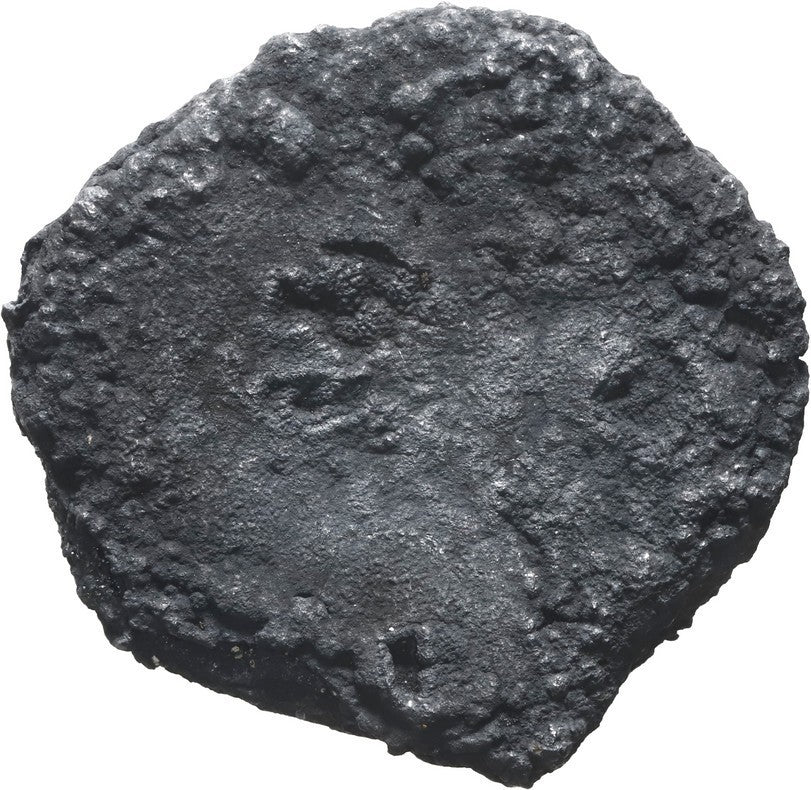 SPANISH COLONIAL, mint uncertain, cob 4 reales "biscuit," oxidized and encrusted