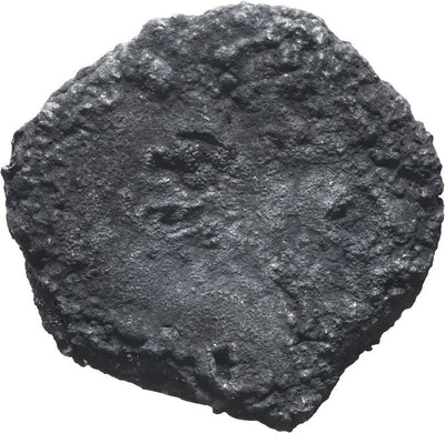 SPANISH COLONIAL, mint uncertain, cob 4 reales "biscuit," oxidized and encrusted