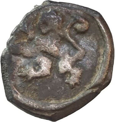 COLOMBIA, Bogotá, cob ¼ real, Philip IV, no assayer (1649-65), castle with tilte