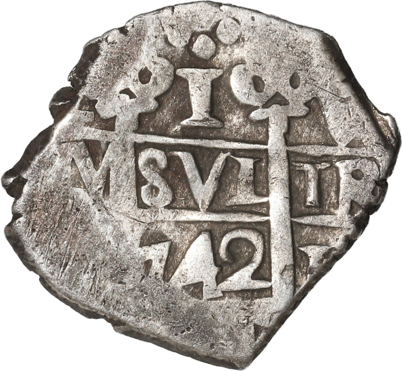 PERU, Lima, cob 1 real, 1742 V.