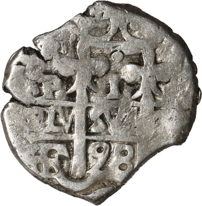 BOLIVIA, Potosí, cob 1 real, 1698 F.