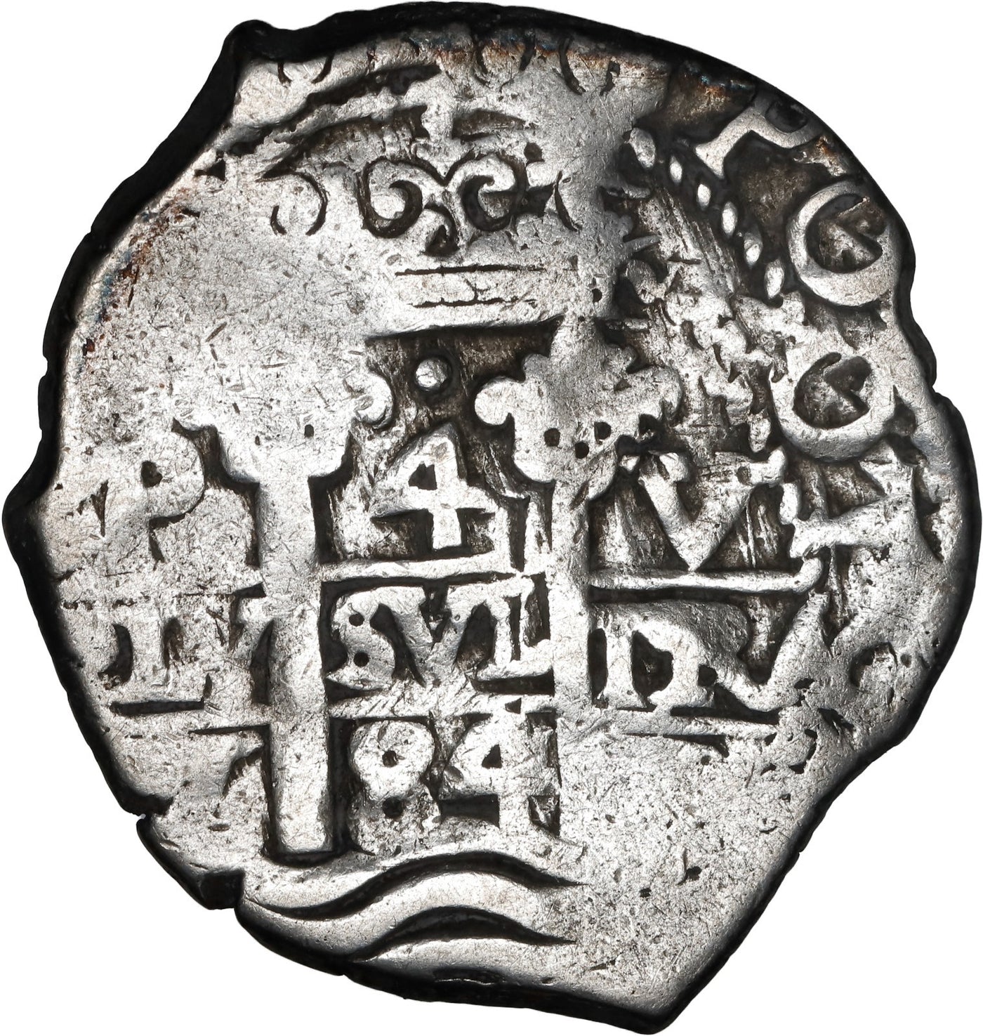 BOLIVIA, Potosí, cob 4 reales, 1684 V.